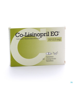 Co lisinopril eg 20/12,5 mg tabl 28