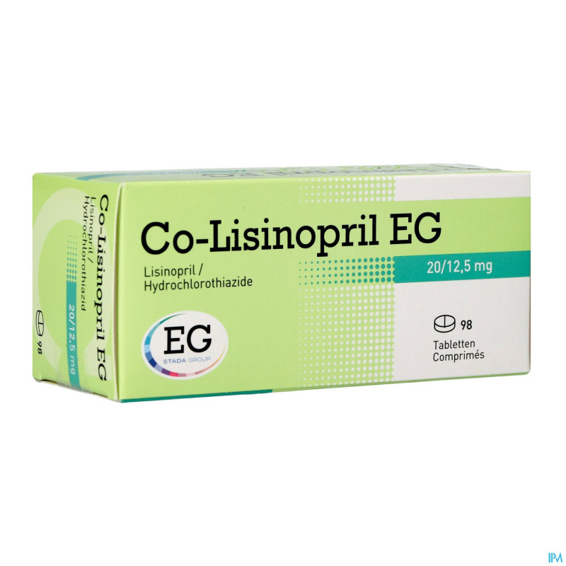 Co lisinopril eg 20/12,5 mg tabl 98