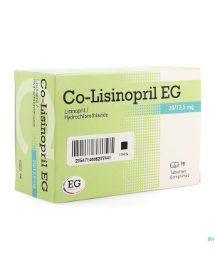 Co lisinopril eg 20/12,5 mg tabl 98