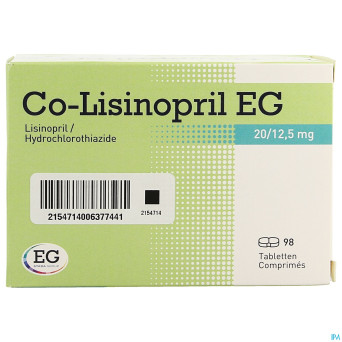 Co lisinopril eg 20/12,5 mg tabl 98