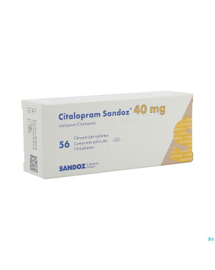 Citalopram sandoz comp 56 x 40 mg
