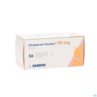 Citalopram sandoz comp 56 x 40 mg