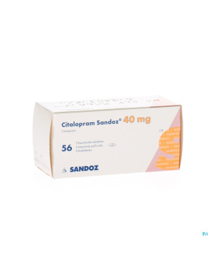 Citalopram sandoz comp 56 x 40 mg