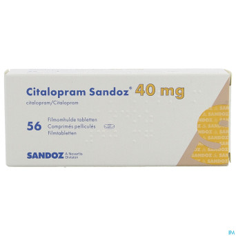 Citalopram sandoz comp 56 x 40 mg