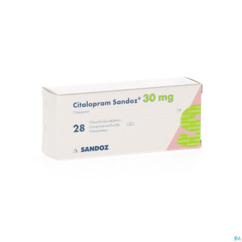 Citalopram sandoz comp 28 x 30 mg