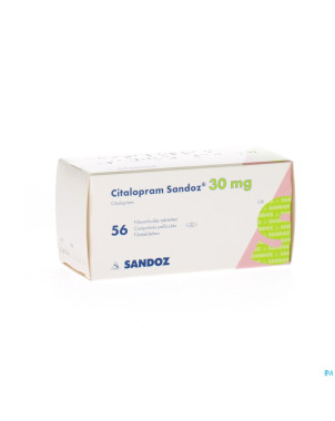 Citalopram sandoz comp 56 x 30 mg