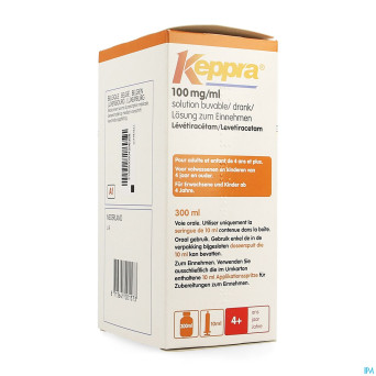 Keppra sol per os 100mg/1ml 300ml