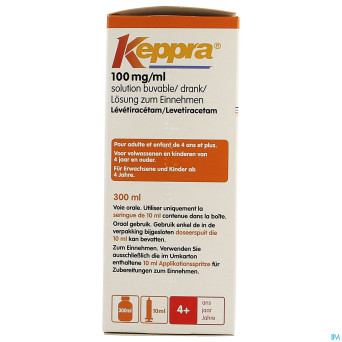 Keppra sol per os 100mg/1ml 300ml