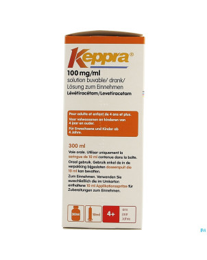 Keppra sol per os 100mg/1ml 300ml