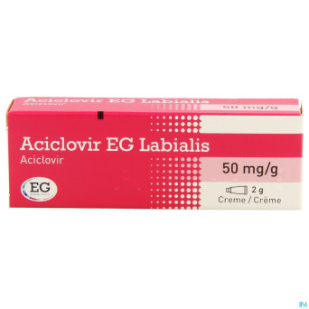 Aciclovir eg labialis creme 2gr