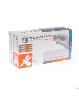 Cmt gants latex blanc pf    m 100