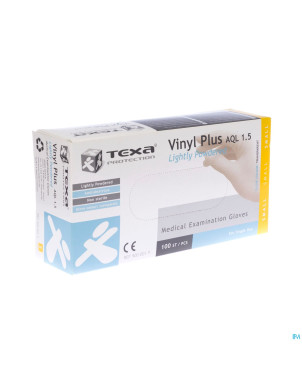 Texa gants vinyl blanc lp    s 100