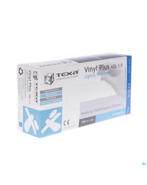 Texa gants vinyl blanc lp    m 100