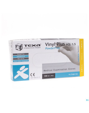 Texa gants vinyl blanc pf    s 100