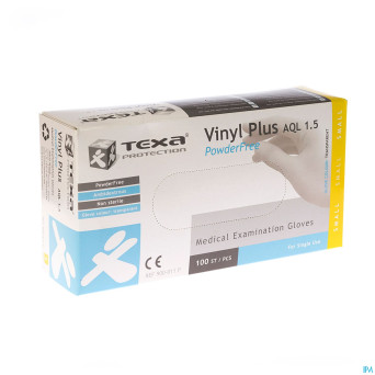 Texa gants vinyl blanc pf    s 100