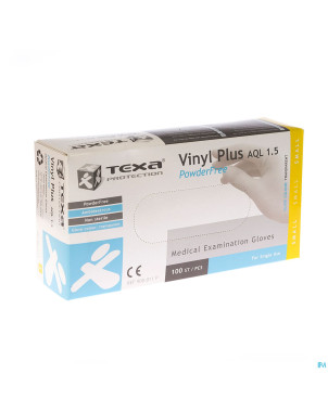 Texa gants vinyl blanc pf    s 100