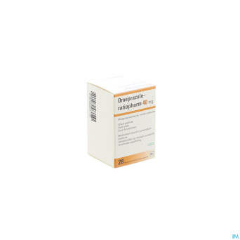 Omeprazole ratiopharm caps 28 x 40 mg