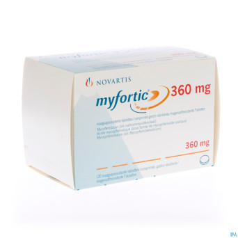 Myfortic 360 mg comp enrob 120 x 360 mg