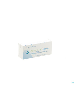 Certican 0,25 mg comp enrob 60 x 0,25 mg