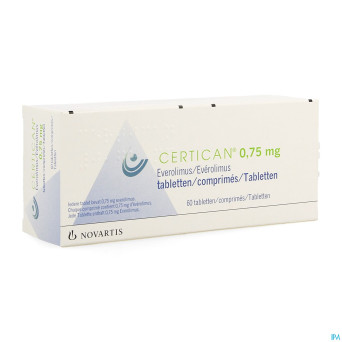 Certican 0,75 mg comp enrob 60 x 0,75 mg