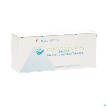 Certican 0,75 mg comp enrob 60 x 0,75 mg