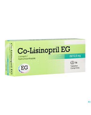 Co lisinopril eg 20/12,5 mg tabl 56