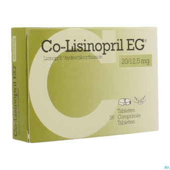 Co lisinopril eg 20/12,5 mg tabl 56
