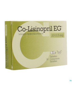 Co lisinopril eg 20/12,5 mg tabl 56
