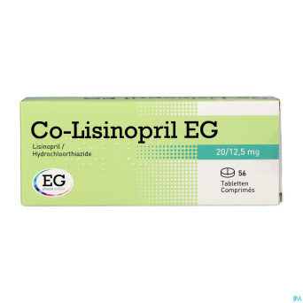 Co lisinopril eg 20/12,5 mg tabl 56