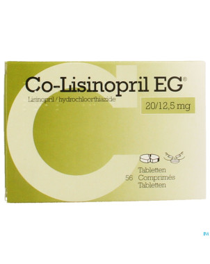 Co lisinopril eg 20/12,5 mg tabl 56
