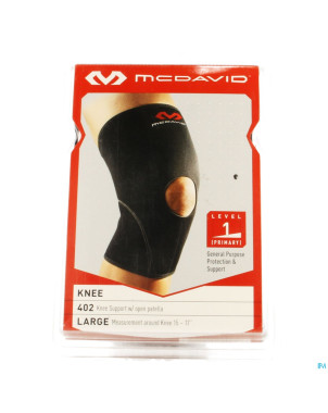 Mcdavid knee supp.open patella black/scarl.xxl 402