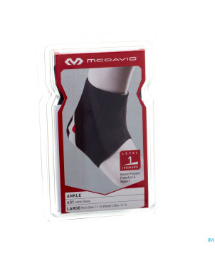 Mcdavid ankle support black/scarlet    l 431