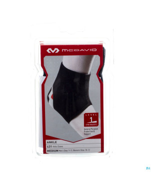 Mcdavid ankle support black/scarlet    m 431