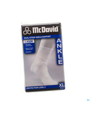 Mcdavid dual strap ankle support white    xl 433