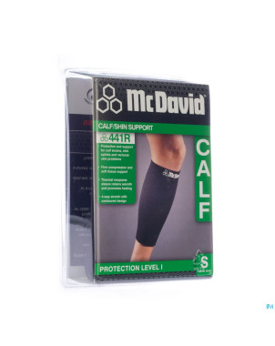 Mcdavid del calf support black/scarlet    s 441