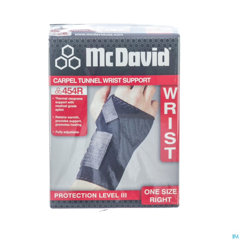 Mcdavid carpal tunnel wrist supp.right one size454