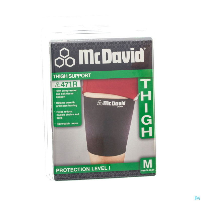 Mcdavid tigh support black/scarlet    m 471