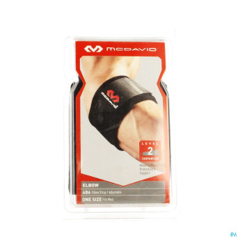 Mcdavid tennis elbow strap black one size    486
