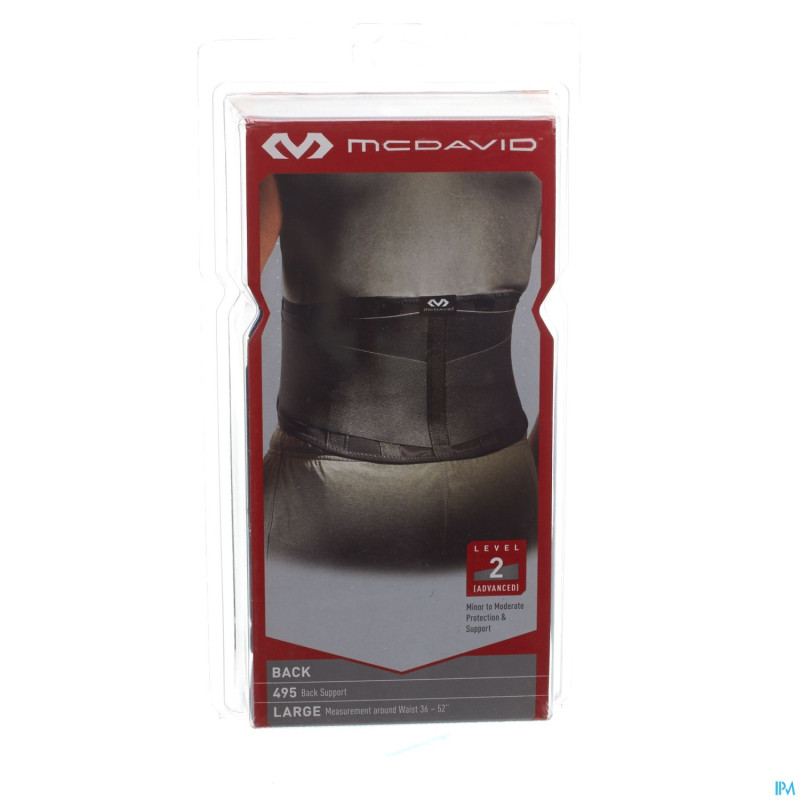 Mcdavid lightweight back support black    l 495