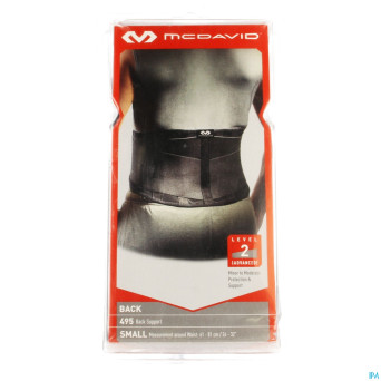 Mcdavid lightweight back support black    s 495