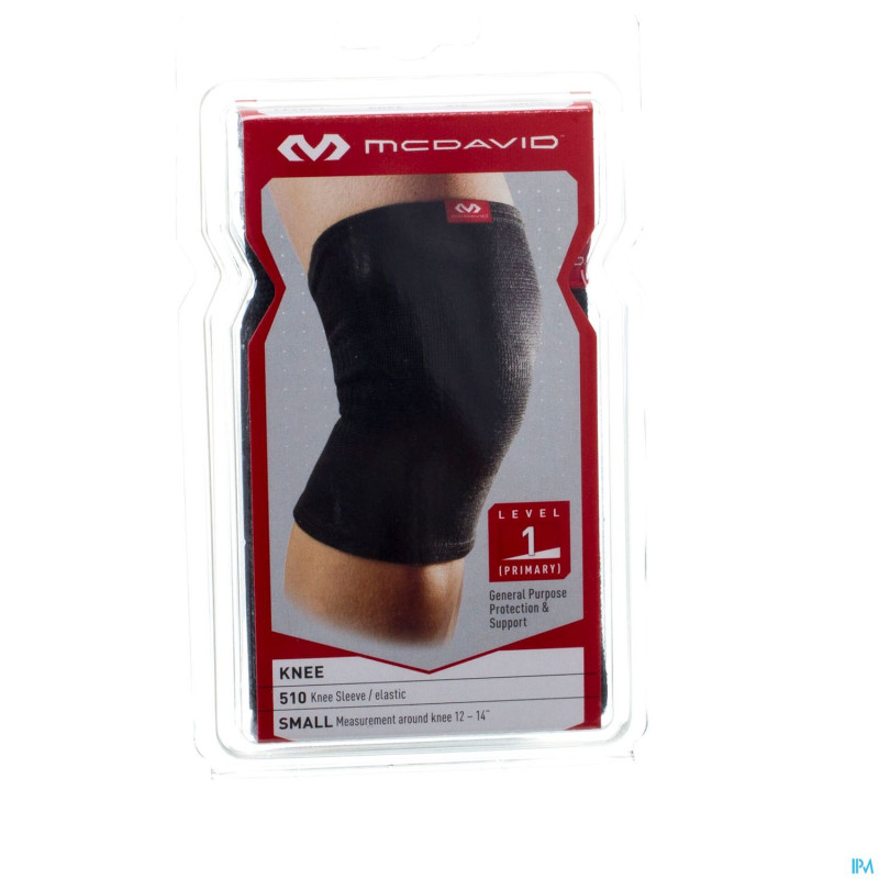 Mcdavid knee brace elastic black    s 510