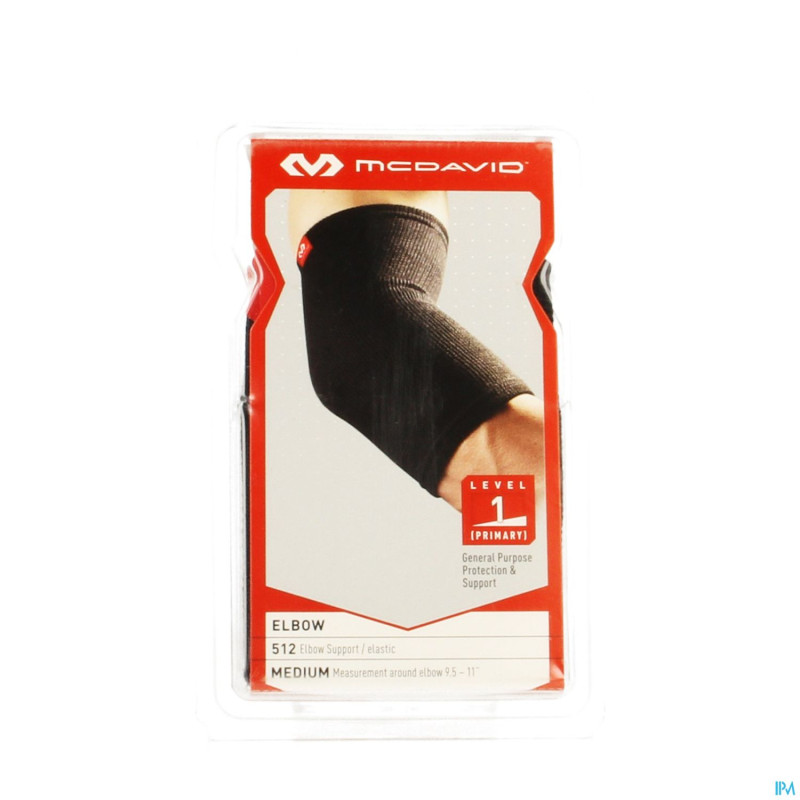 Mcdavid elbow brace elastic black    m 512