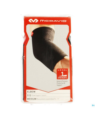 Mcdavid elbow brace elastic black    m 512