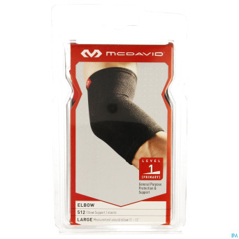 Mcdavid elbow brace elastic black    l 512