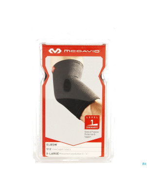 Mcdavid elbow brace elastic black    xl 512