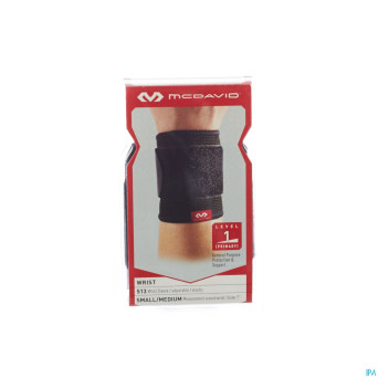 Mcdavid wrist brace elastic black    s/m 513