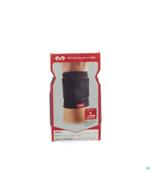Mcdavid wrist brace elastic black    s/m 513