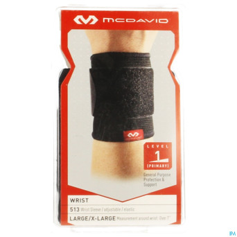 Mcdavid wrist brace elastic black    l/xl 513