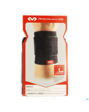 Mcdavid wrist brace elastic black    l/xl 513