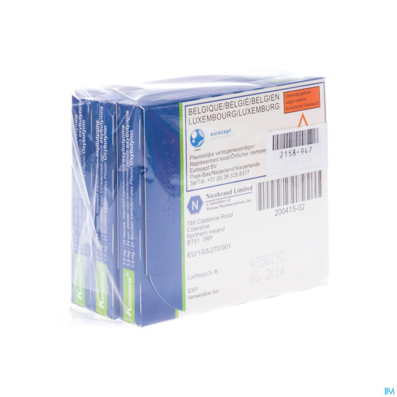 Kentera 24 dispostif transderm 3,9 mg/24 h